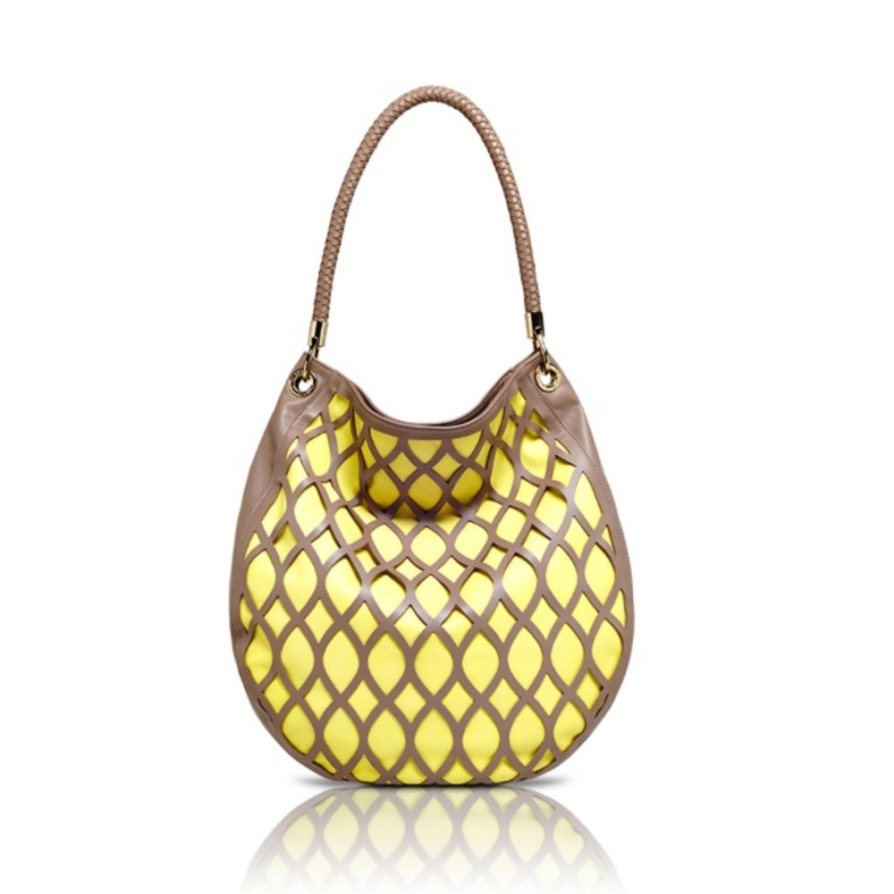 Kristina George leather hobo bag